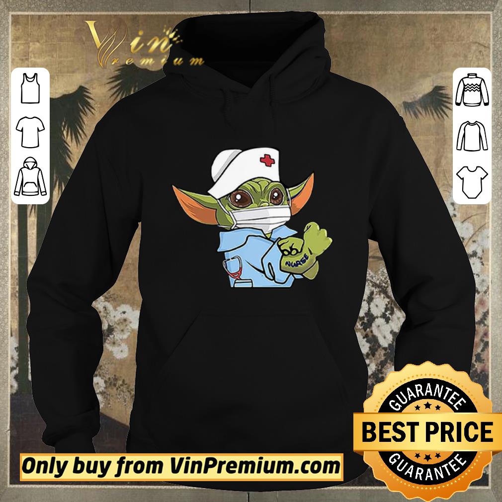 769a8efe premium baby yoda wearing scrub nurse strong shirt sweater 4 - Premium Baby Yoda Wearing Scrub Nurse Strong shirt sweater
