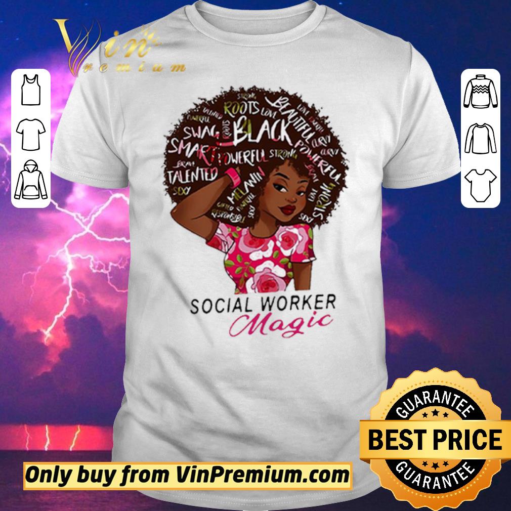 Original Social Worker Magic black shirt sweater
