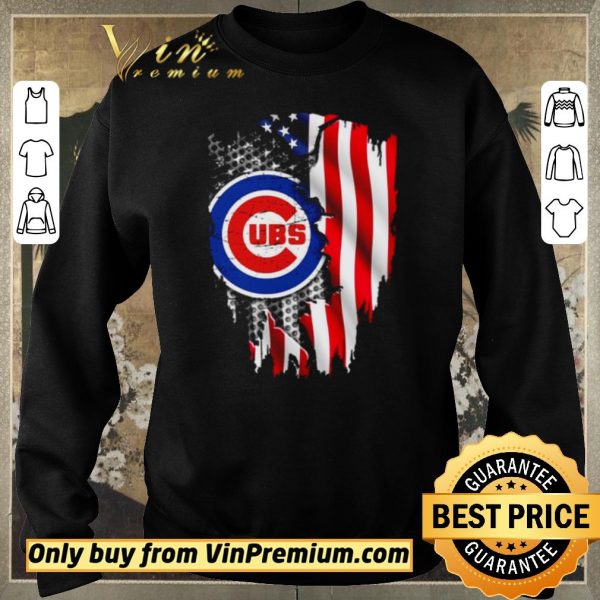 Pretty Chicago Cubs American Flag shirt sweater