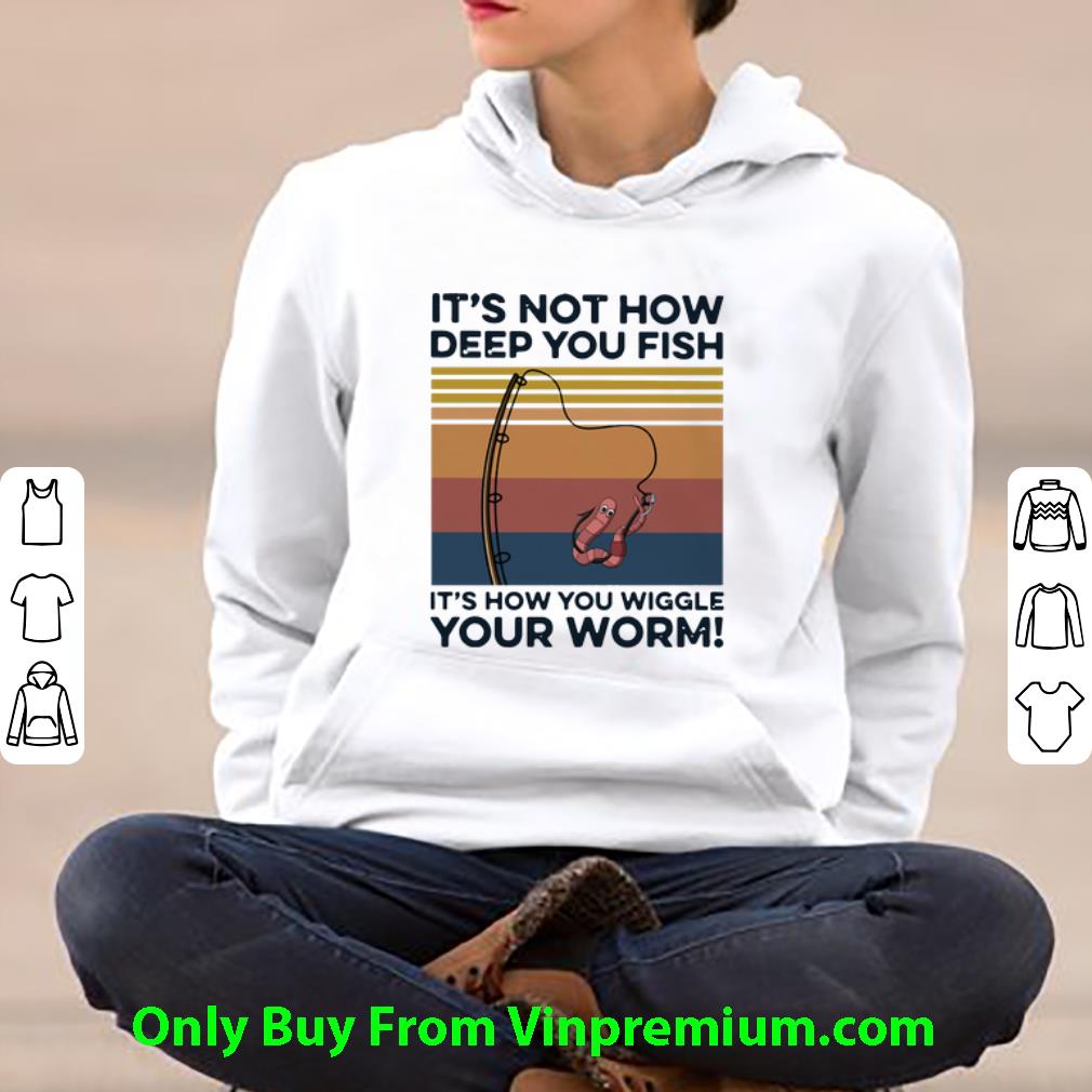 86075a11 great vintage it s not how deep you fish it s how you wiggle your worm shirt 4 - Great Vintage It’s Not How Deep You Fish It’s How You Wiggle Your Worm shirt