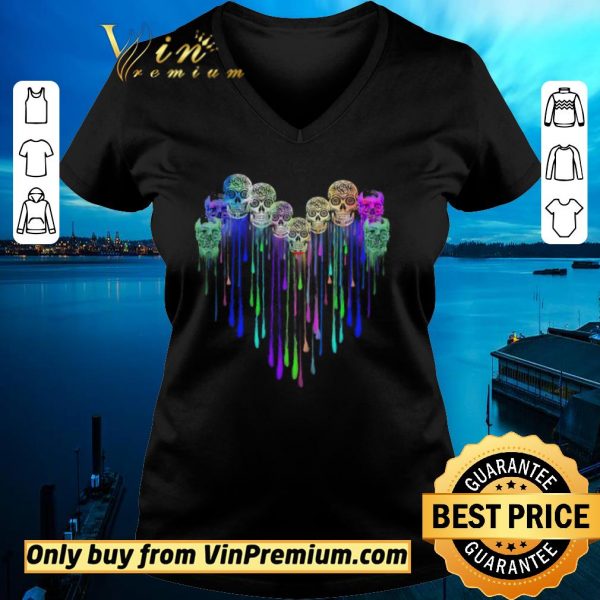 Top Skulls Tattoo Watercolor shirt sweater