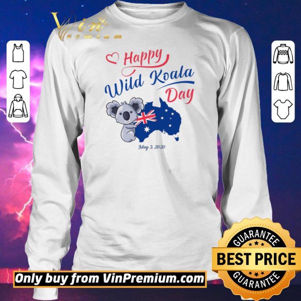 Original Happy Wwild Koala Day May 3 2020 Australia Flag shirt sweater