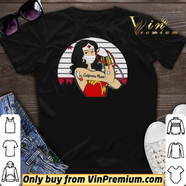 Vintage Wonder Woman Tattoos California Nurse Covid-19 shirt sweater