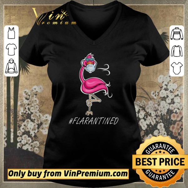 Awesome Flamingo quarantined Flarantined Coronavirus shirt sweater