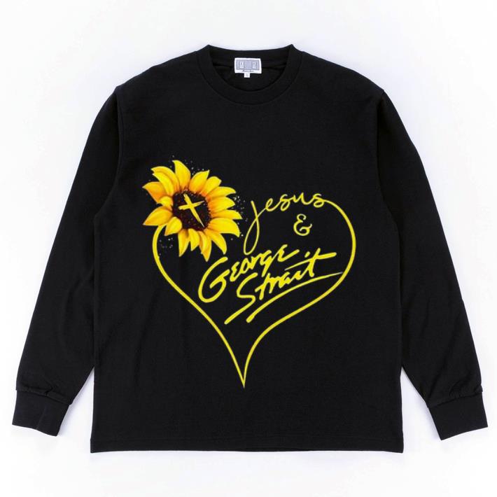 Awesome Sunflower Jesus And George Strait shirt 4 - Awesome Sunflower Jesus And George Strait shirt