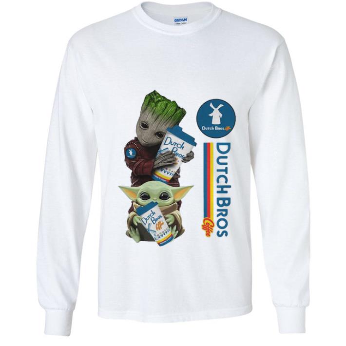 Beautiful Baby Yoda And Baby Groot Hug Dutch Bros Coffee shirt 4 - Beautiful Baby Yoda And Baby Groot Hug Dutch Bros Coffee shirt