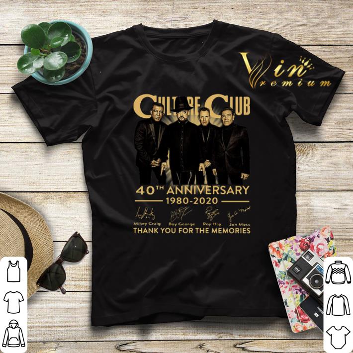 Culture Club 40th Anniversary 1980-2020 thank you for the memories signatures shirt sweater Culture Club 40th Anniversary 1980 2020 thank you for the memories signatures shirt sweater 4 - Culture Club 40th Anniversary 1980-2020 thank you for the memories signatures shirt sweater