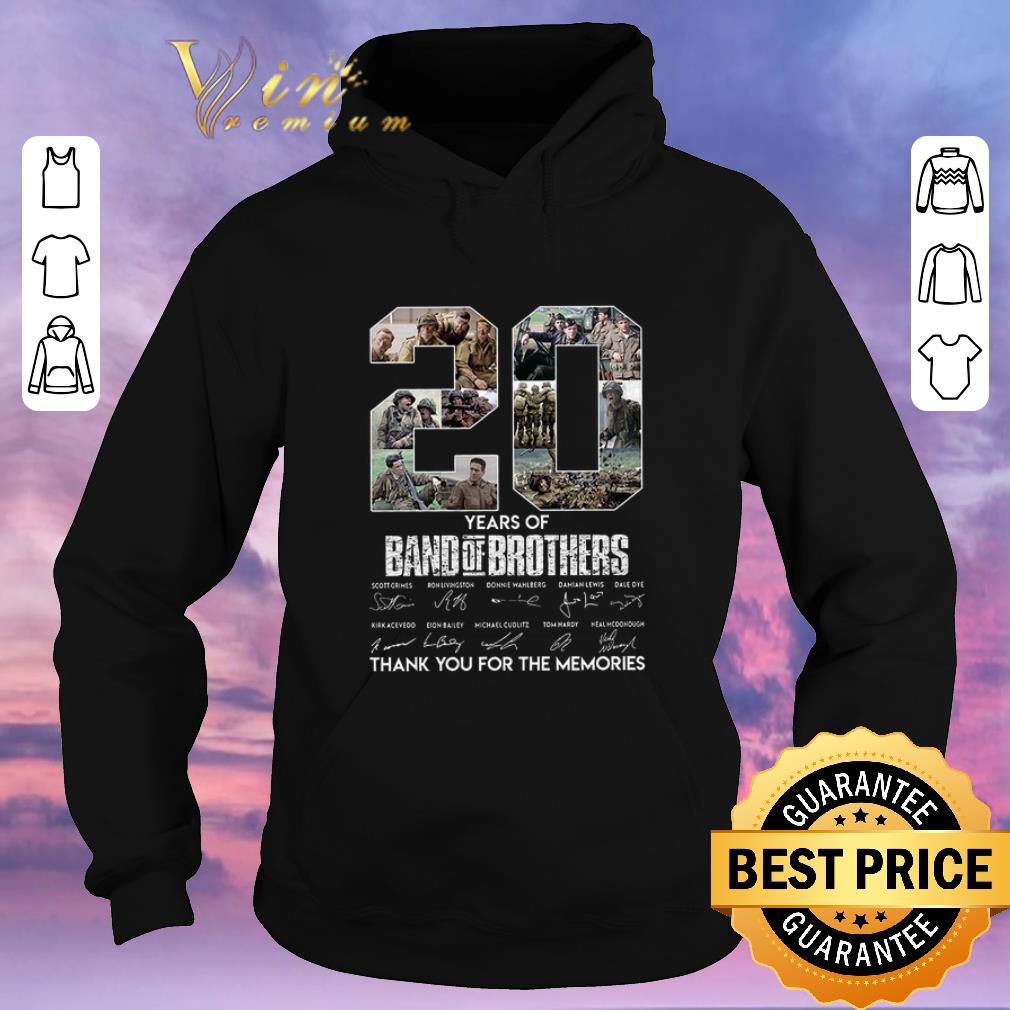 Nice 20 Years Of Band Of Brother Signature Thank You For The Memories shirt sweater 4 - Nice 20 Years Of Band Of Brother Signature Thank You For The Memories shirt sweater