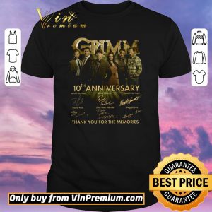 Nice Grimm 10th Anniversary Signature Thank You For The Memories shirt sweater