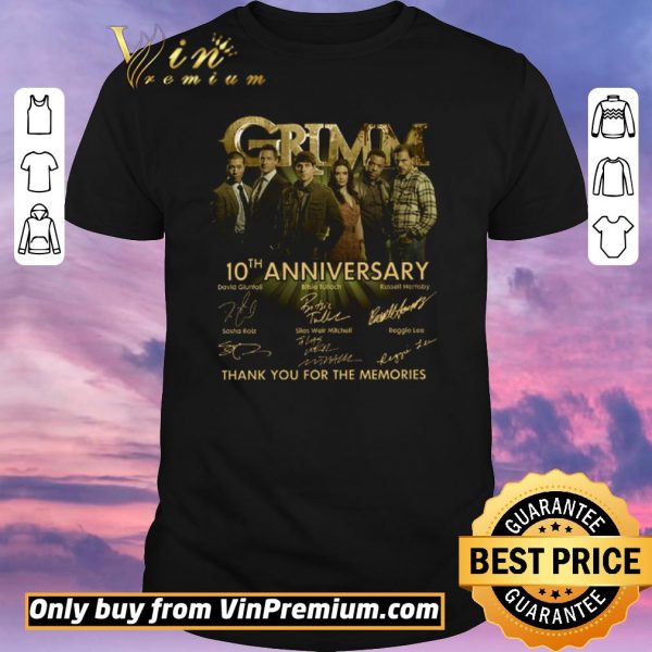 Nice Grimm 10th Anniversary Signature Thank You For The Memories shirt sweater