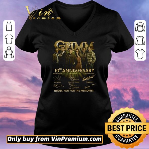 Nice Grimm 10th Anniversary Signature Thank You For The Memories shirt sweater