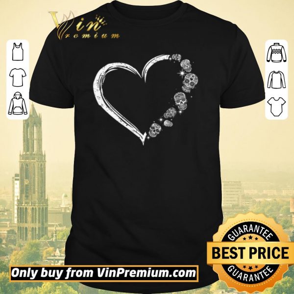 Nice Heart Skulls Tattoo shirt sweater