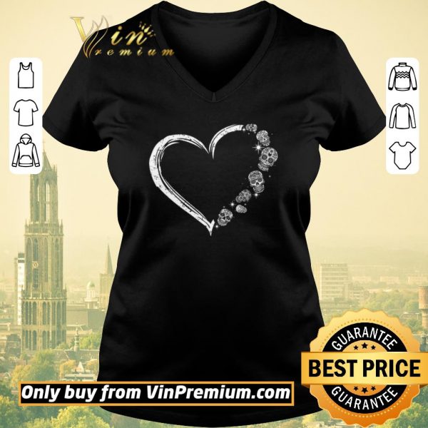 Nice Heart Skulls Tattoo shirt sweater