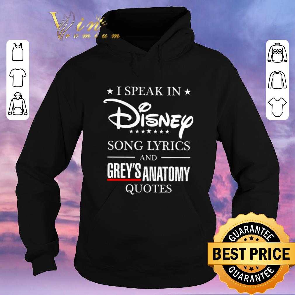 Nice I speak in Disney song Lyrics and Grey s Anatomy Quotes shirt sweater 4 - Nice I speak in Disney song Lyrics and Grey’s Anatomy Quotes shirt sweater