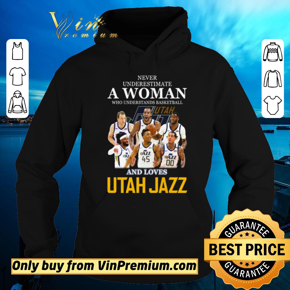 Nice Never underestimate a woman who understand basketball and loves Utah Jazz shirt sweater 4 - Nice Never underestimate a woman who understand basketball and loves Utah Jazz shirt sweater