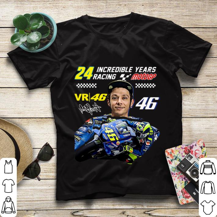 Official Valentino Rossi 24 Incredible Years Racing MotoGP Signature shirt 4 - Official Valentino Rossi 24 Incredible Years Racing MotoGP Signature shirt