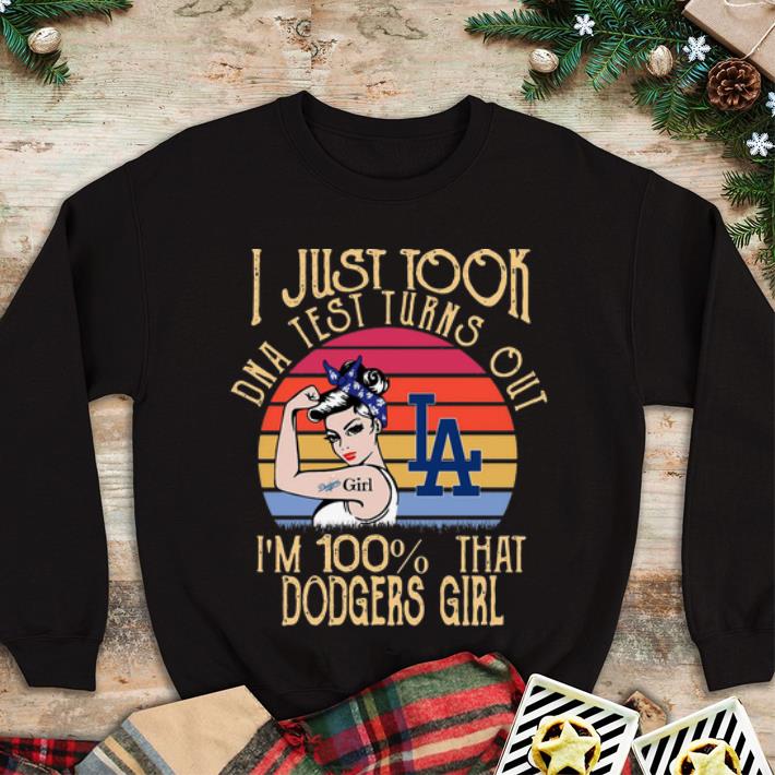 Official Vintage I Just Tool DNA Test Turns Out I m 100 That Dodgers Girl shirt 4 - Official Vintage I Just Tool DNA Test Turns Out I’m 100% That Dodgers Girl shirt