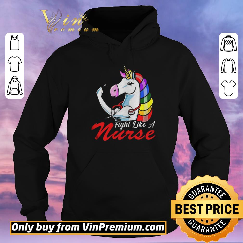 Original Unicorn Fight Like A Nurse shirt sweater Original Unicorn Fight Like A Nurse shirt sweater 4 - Original Unicorn Fight Like A Nurse shirt sweater