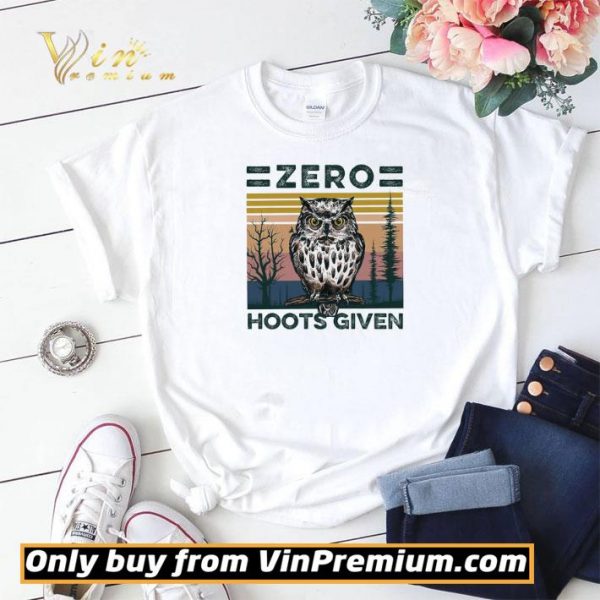 Owl Zero Hoots Given Vintage shirt sweater