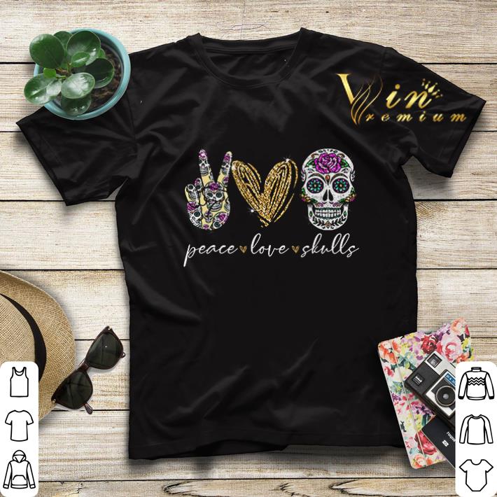 Peace love and skulls diamond shirt sweater 4 - Peace love and skulls diamond shirt sweater