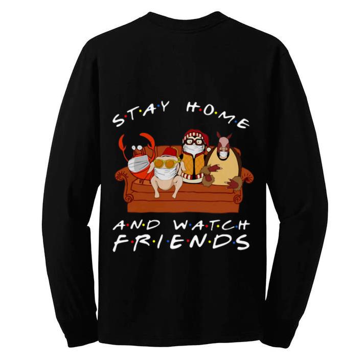 Premium Hugsy And Friends Stay Home And Watch Friends shirt 4 - Premium Hugsy And Friends Stay Home And Watch Friends shirt