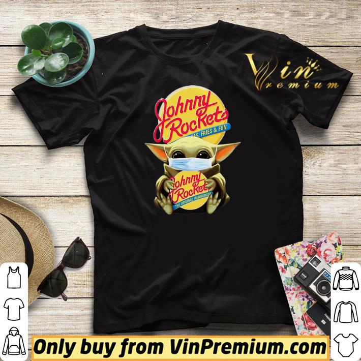 Star Wars Baby Yoda Mask Hug Johnny Rockets Hamburger Covid 19 shirt sweater 4 - Star Wars Baby Yoda Mask Hug Johnny Rockets Hamburger Covid-19 shirt sweater