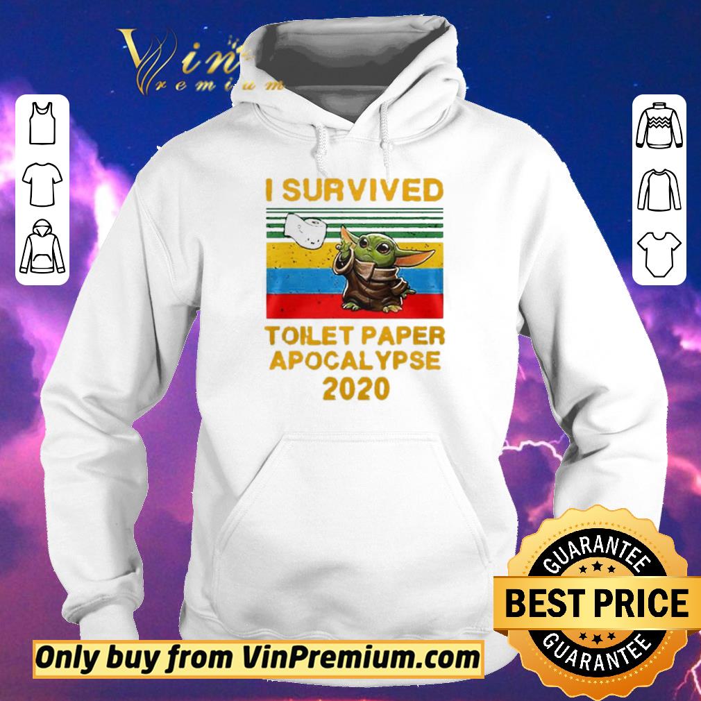 Top I Survived Toilet Paper Apocalypse 2020 Vintage Baby Yoda shirt sweater 4 - Top I Survived Toilet Paper Apocalypse 2020 Vintage Baby Yoda shirt sweater