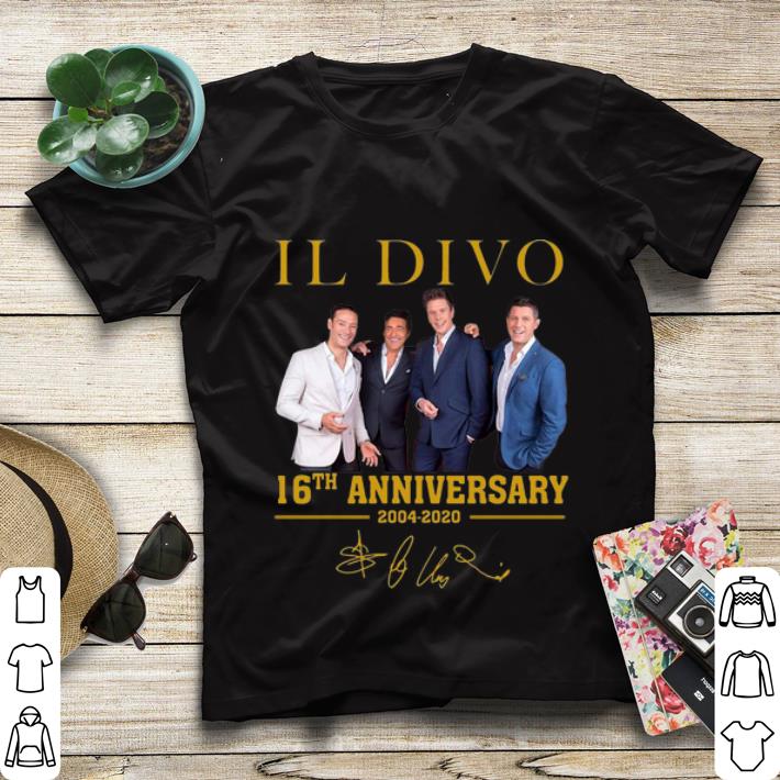 Top Il Divo 16th Anniversary 2004 2020 Signature shirt 4 - Top Il Divo 16th Anniversary 2004 2020 Signature shirt