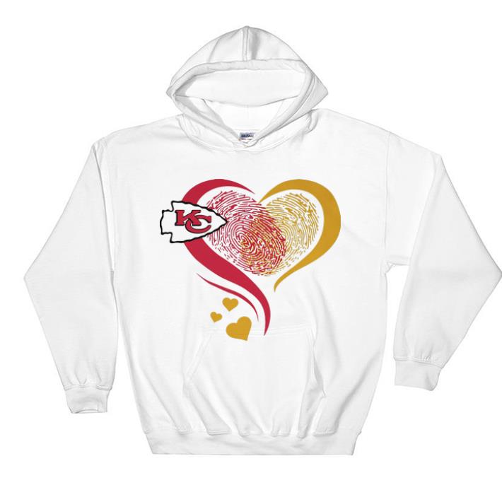 Top Kansa City Chief Heart Fingerprint shirt 4 - Top Kansa City Chief Heart Fingerprint shirt