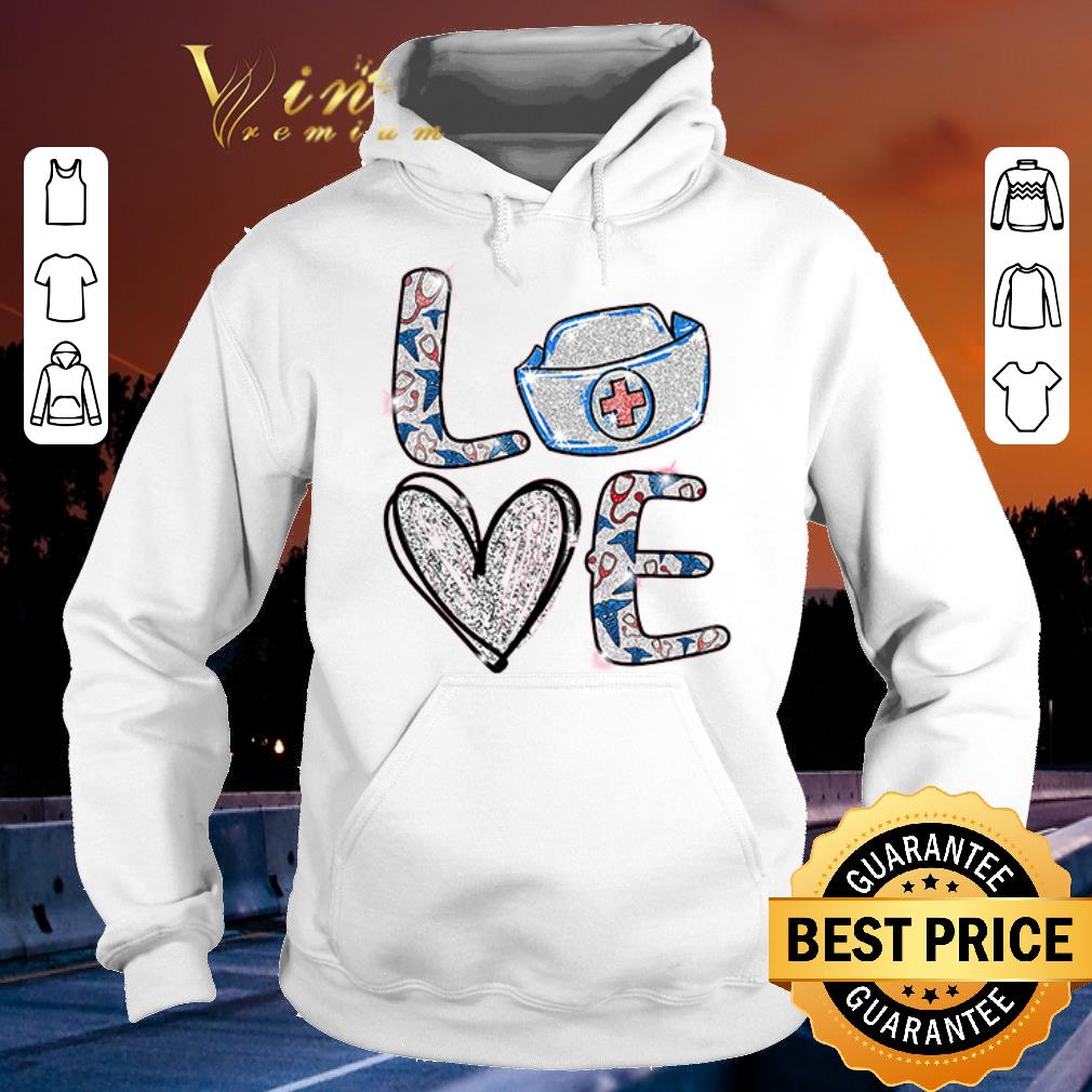Top Love Nurse Bling shirt sweater 4 - Top Love Nurse Bling shirt sweater