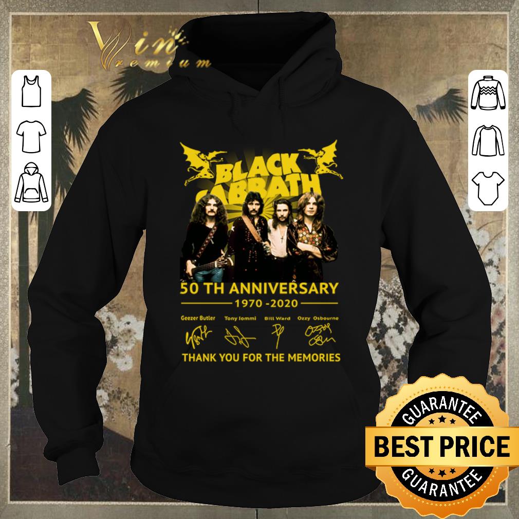 Top Thank you for the memories Black Sabbath 50th anniversary 1970 2020 signatures shirt sweater 4 - Top Thank you for the memories Black Sabbath 50th anniversary 1970-2020 signatures shirt sweater