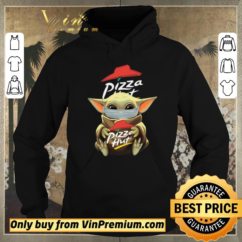 a325dd36 premium baby yoda mask hug pizza hut shirt sweater 4 - Premium Baby Yoda mask hug Pizza Hut shirt sweater