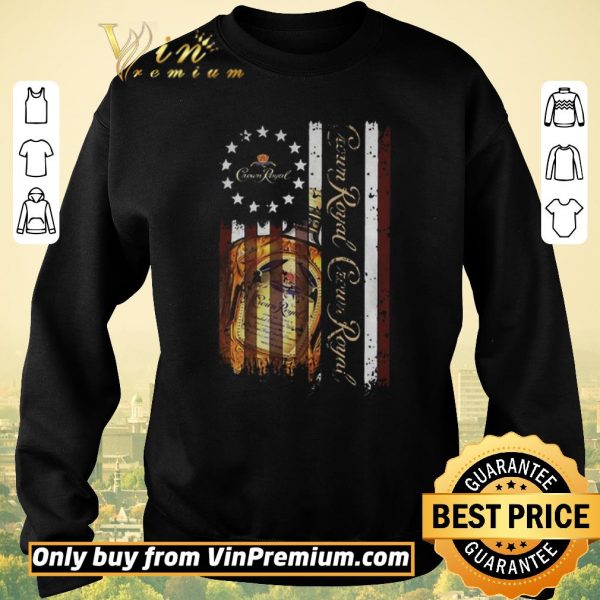 Premium Crown Royal American Flag 4th of july shirt sweater