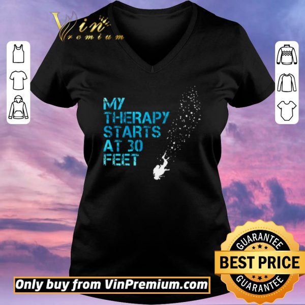 Nice Diver My Therapy Starts At 30 Feet shirt sweater
