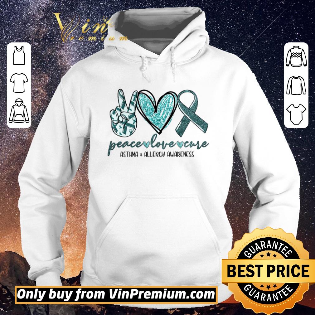 a9653f79 nice peace love cure asthma allergy awareness shirt sweater 4 - Nice Peace Love Cure Asthma Allergy Awareness shirt sweater