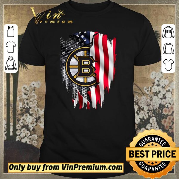 Original Boston Bruins American Flag shirt sweater