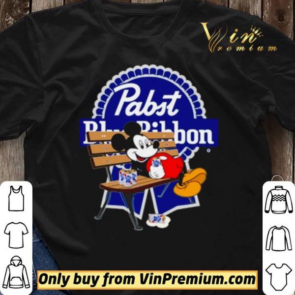 Mickey Mouse drink Pabst Blue Ribbon shirt sweater