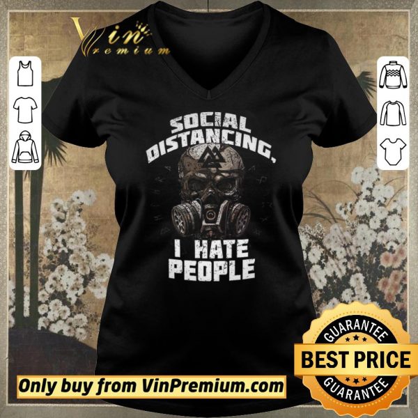Official Skull Mask Social Distancing I Hate People shirt sweater