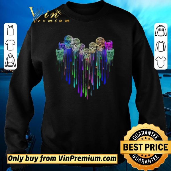 Top Skulls Tattoo Watercolor shirt sweater
