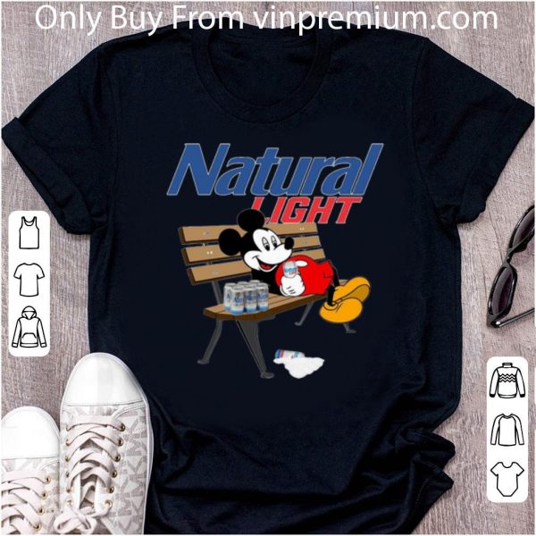 Top Mickey Mouse Drink Natural Light shirt