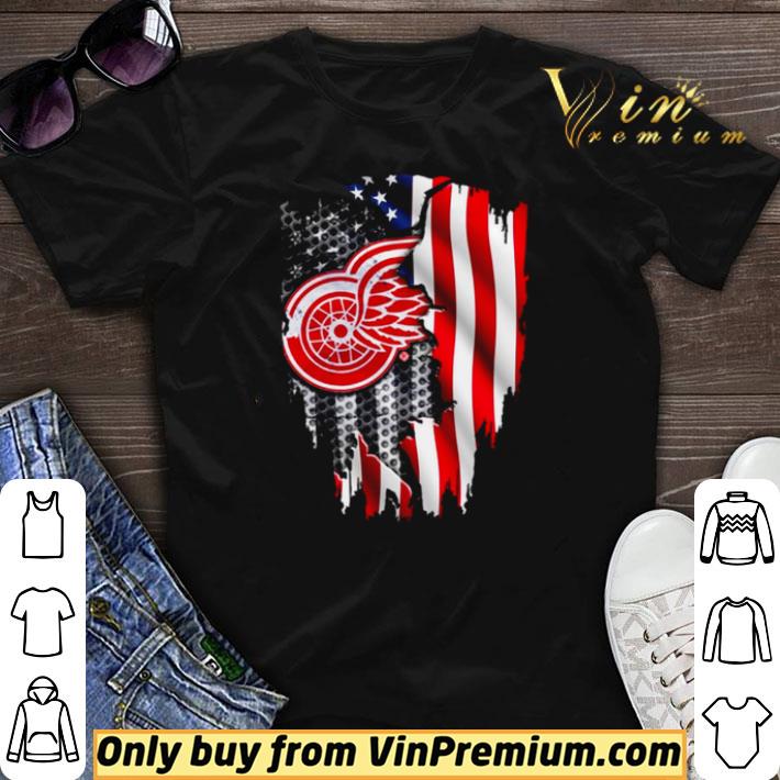 Detroit Red Wings American flag independence day shirt sweater