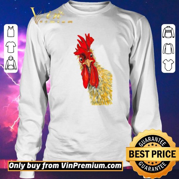 Hot Chicken Rooster Watercolor shirt sweater
