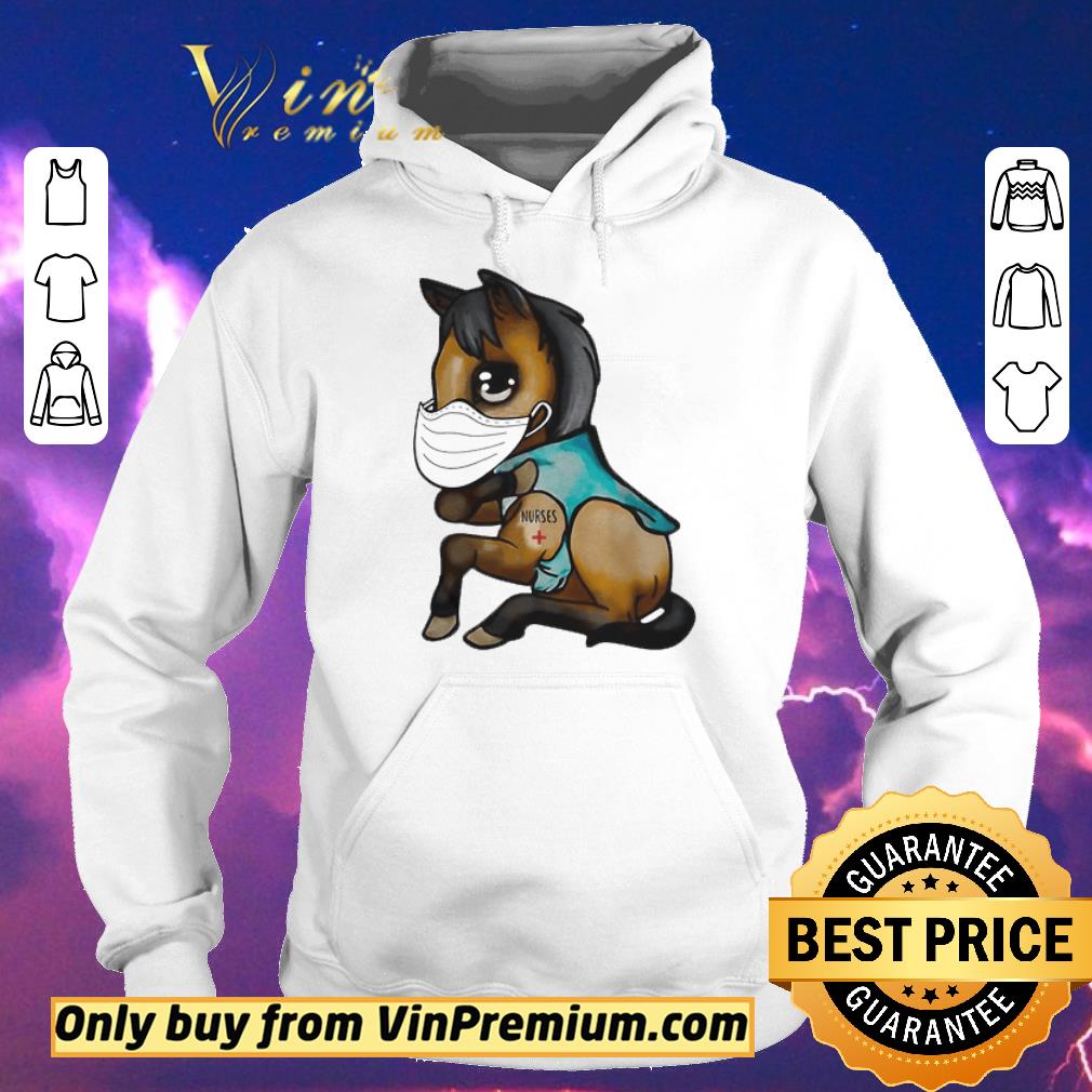 cb2ca444 pretty horse mask nurse tattoos coronavirus covid 19 shirt sweater 4 - Pretty Horse mask nurse tattoos Coronavirus covid 19 shirt sweater