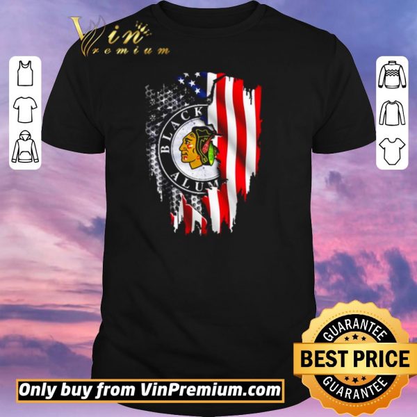 Pretty Chicago Blackhawks Alumni American flag independence day shirt sweater