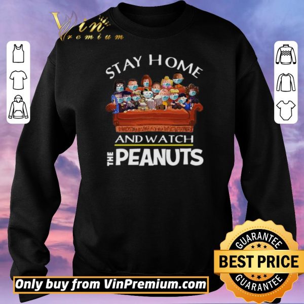 Pretty Stay Home And Watch The Peanuts shirt sweater