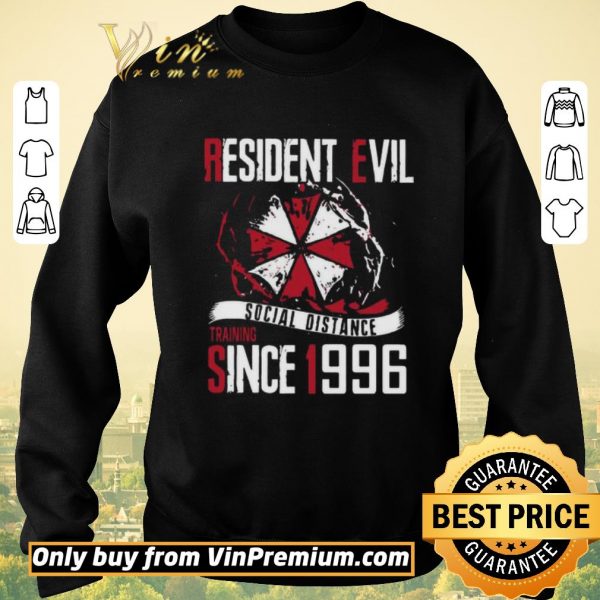 Top Resident evil social distance training since 1996 shirt sweater