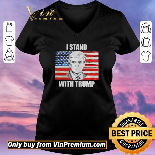 Original I stand with Trump flag shirt sweater