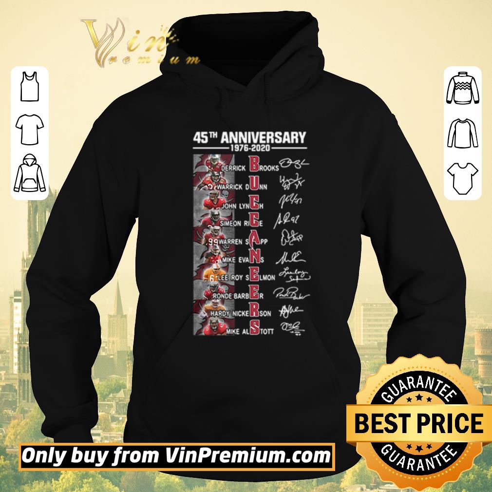 d979c585 premium tampa bay buccaneers 45th anniversary 1976 2020 players signatures shirt sweater 4 - Premium Tampa Bay Buccaneers 45th anniversary 1976 2020 players signatures shirt sweater