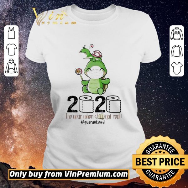 Nice Turtle mom 2020 the year when shit got real quarantined toilet paper covid-19 shirt sweater