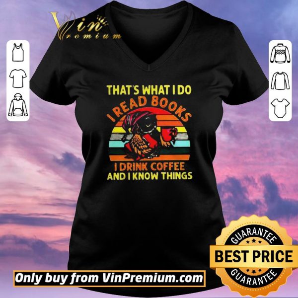 Original Owl thats what I do I read books I drink coffee and I know things vintage shirt sweater